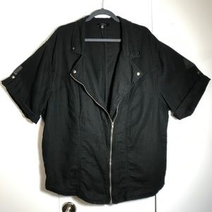 Torrid Lightweight Short Sleeve Moto Jacket